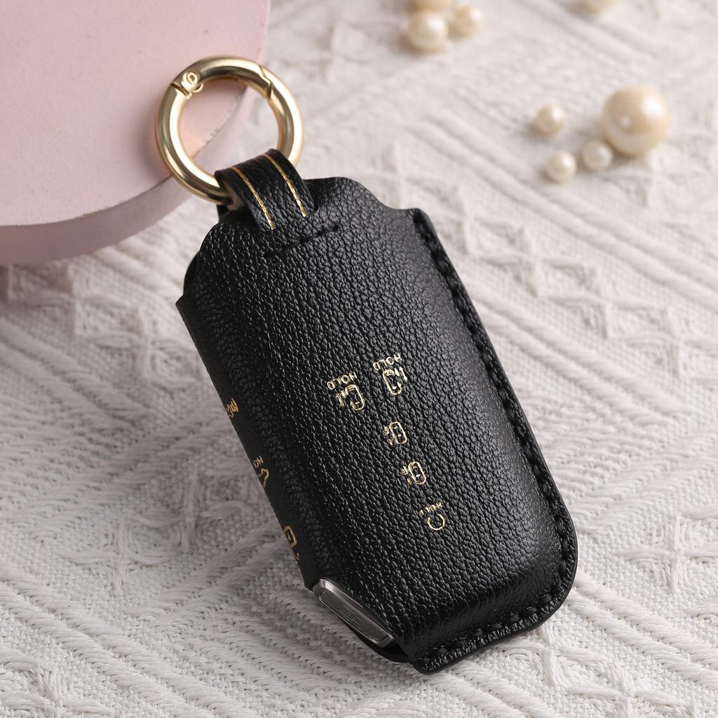 Customized for Kia Commercial Vehicle Key Cover Pure Handmade High-end Leather Car Key Bag Shell Ring
