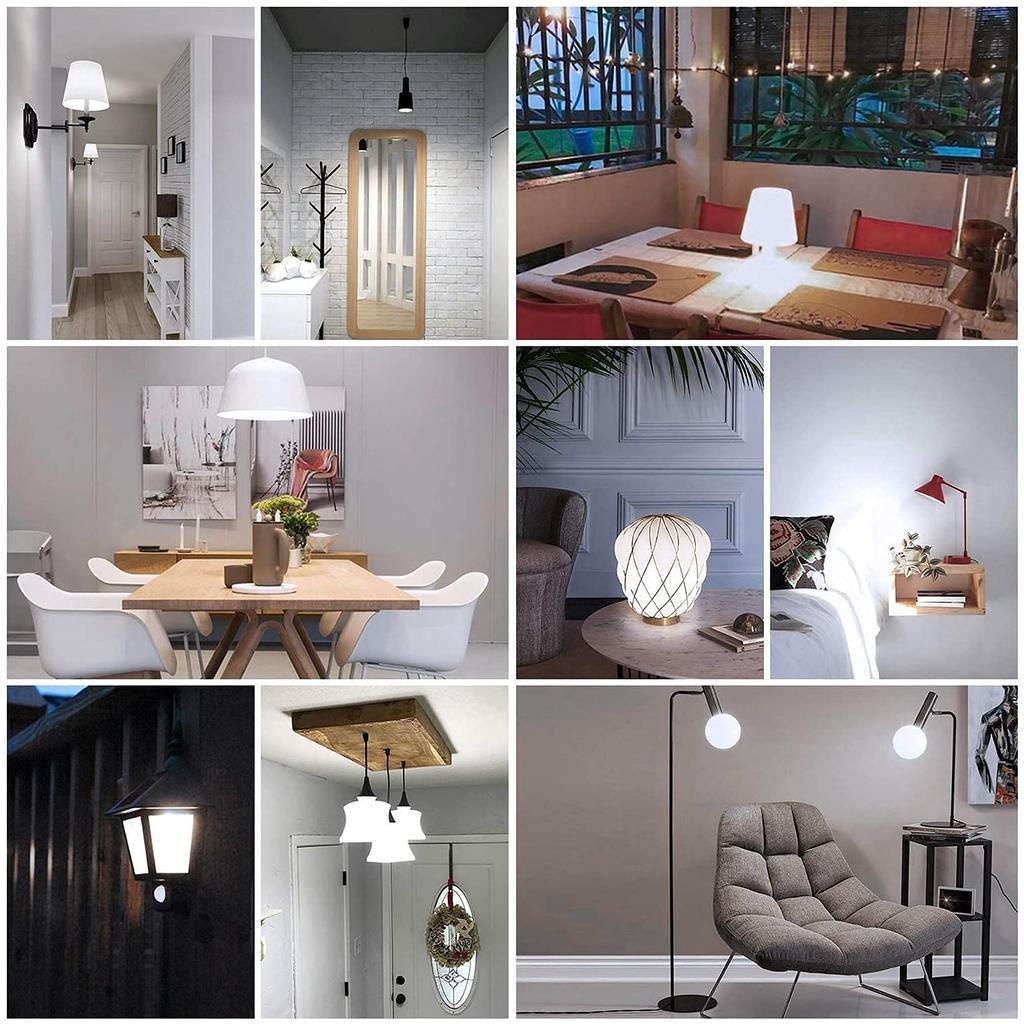 T-shaped LED bulb, E26 base, 6.7W, equivalent to 60W, warm white, 1099lm, omnidirectional, replaces EFD15 compact fluorescent lamps, compatible with