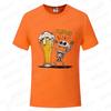 Fashion Men's T Shirt Skeleton Enjoying FRIDAY Beer Day Tees Funny Finally Friday for Drink Lover Male Clothes Short Sleeve Tops