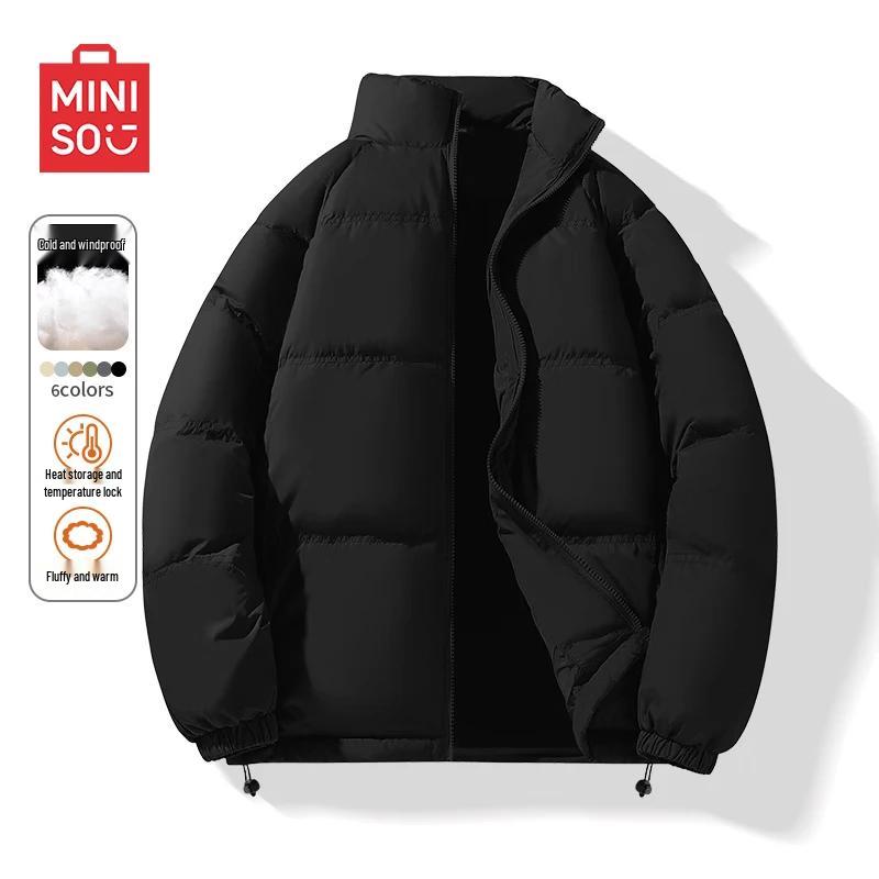 MINISO Men s Lightweight Stand Collar Down Puffer Jacket 3XL