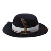 Cosplay Flat Top Hat Wool Fedora JazzHat Musical Festival Costume Accessories