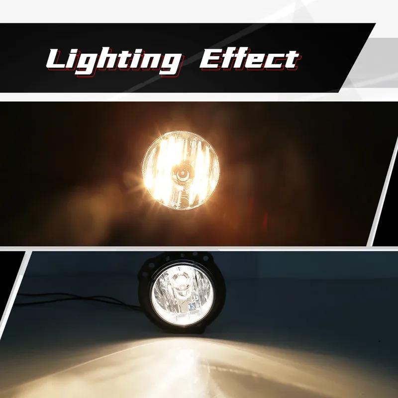LED Fog Lamp For Toyota AGYA   DRL Daytime Running Lights Halogen Assembly Headlight With Cover Wires Car Accessories