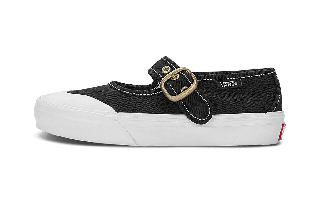 Pre School Vans Mary Jane Abrasion Resistant Breathable Kids Lifestyle Shoes Black White VN000CRX6BT