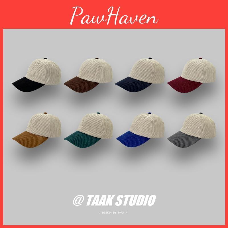 Unisex Corduroy Baseball Cap Retro Style Adjustable Hat For Spring Gift Summer