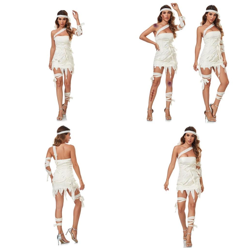 2023 Winter Collection Egyptian Mummy Zombie Costume Dress For Women