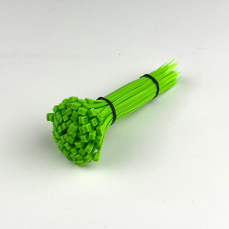 Multi-Color Nylon Zip Ties - 2x100 Pack, Small 2.4mm Wide In Blue, Red, Yellow, Green, Orange, Black, White & Pink