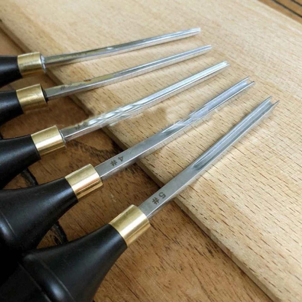 Professional Leather Edge Bevelers Wooden Handle Leather Edge Beveler DIY Leather Craft