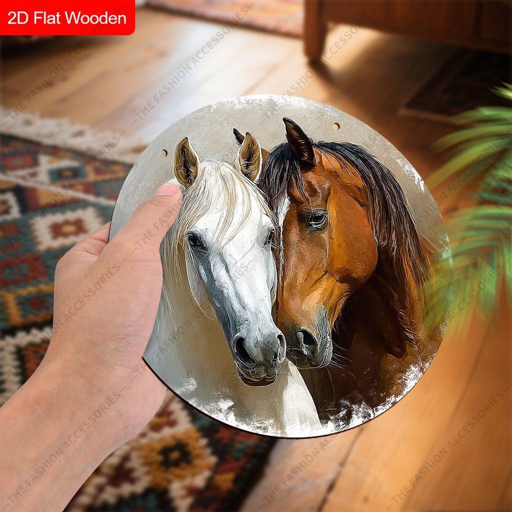 2D Flat Wooden Hanging Decorative Signs, Family Wall or Door Decoration, Garden Decoration, Housewarming Gifts for Friends