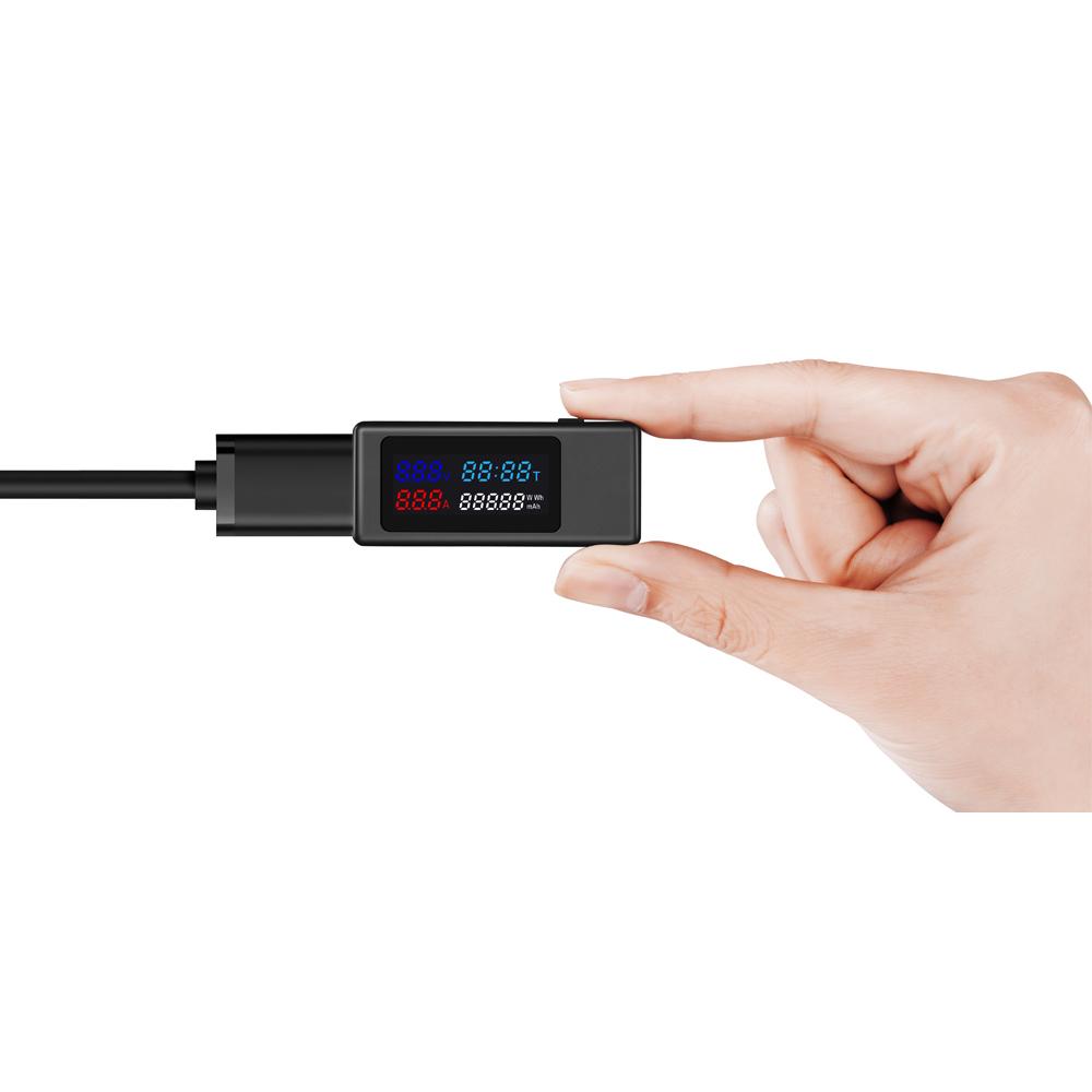 DC 4-30V 0-6.5A USB Current And Voltage Timing Power Capacity Battery Tester Compatible With Super Flash Charging Within 120W