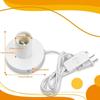 Simple E27/E26 Screw Desktop Lamp Base with Switch US Plug Lamp Universal Hanging Lamp Home Lighting