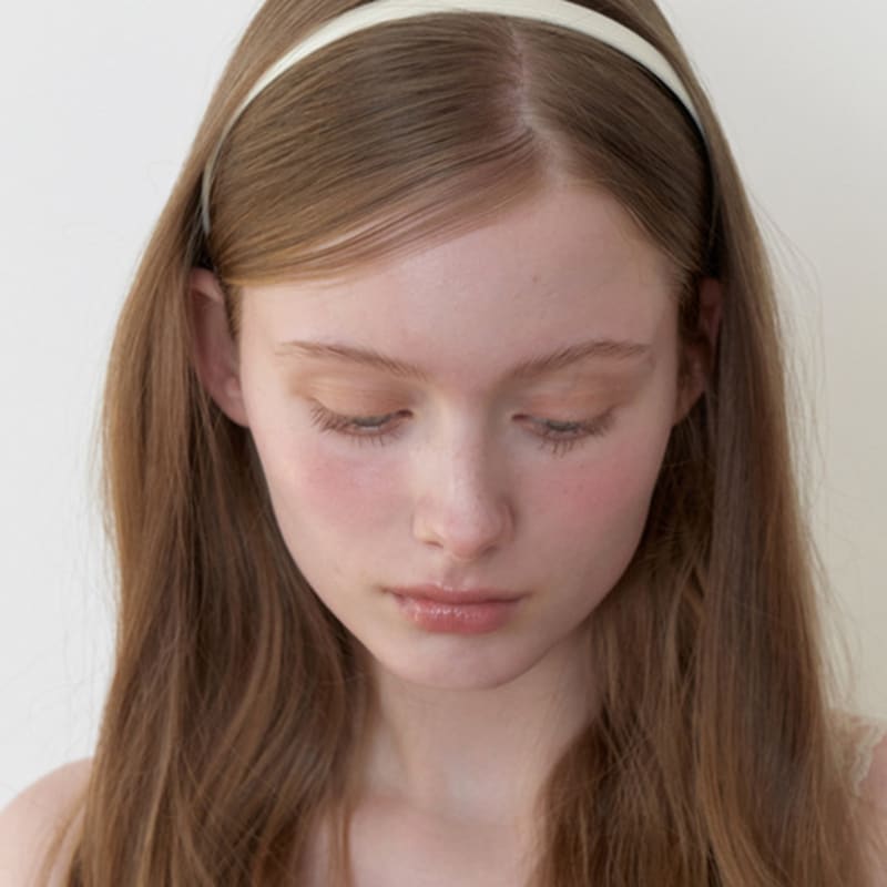 KINDABABY essential ribbon line head band - cream