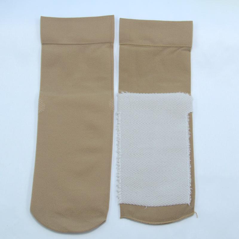 Chaussettes résille en velours respirant pour femmes avec semelle en coton anti-accrochage