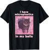 Mam Mikroplastik w Jądrach Śmieszny Mem z Kotem Dank Mem Koszulka Męska Damska Koszulki Top Uniwersalny T-Shirt Męska Damska Koszulki Top