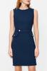 Women's Fashion Casual Sleeveless Mini Multicolor Tulle Fitted Body-Fitting Mini Gathered Zero Sleeve Flexible Knitted Dress