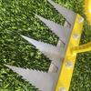 Weeding Rake with High Carbon Steel Teeth Wooden Handle Garden Weed Remover Lightweight Weeder Tool