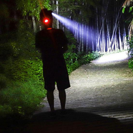 Outdoor Headlamp Telescopic Zoom USB Rechargeable 3 Modes Adjustable Waterproof Super Bright Lightweight Cycling Night Fishing LED Head Light