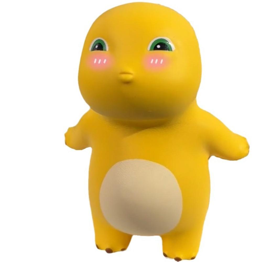 Dinosaur Figure Little Milk Dragon Decompress Toys Squeeze Toys Cartoon Doll Milk Dragon Squeeze Toy Soft Stuffed Yellow