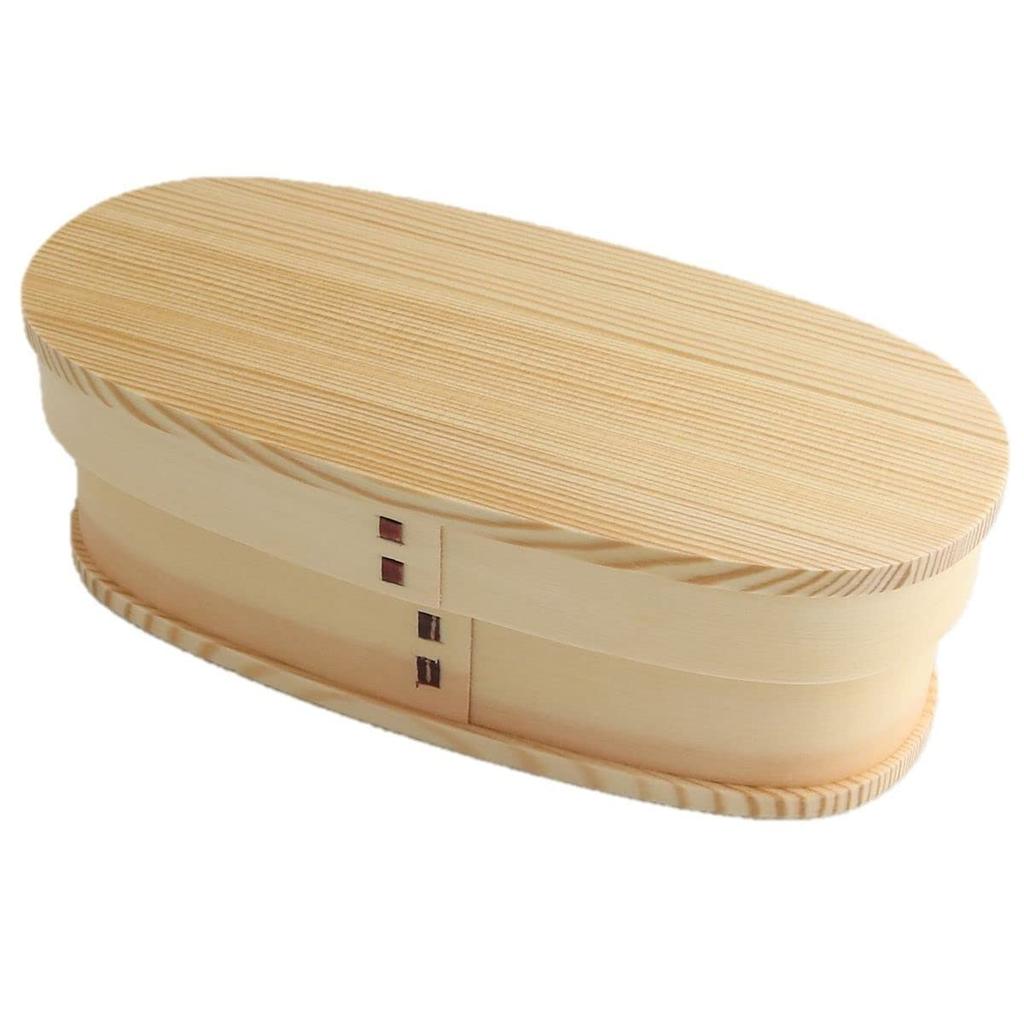 Wooden Lunch x x Natural White j-kitchens Humidity-Regulating Box, 18.5cm 8.5cm 6.3cm, 400ml,