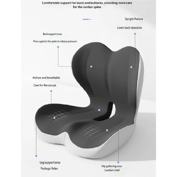 High Densities Memory Foam Ergonomic Seat and Back Cushion for Lower Back During Work