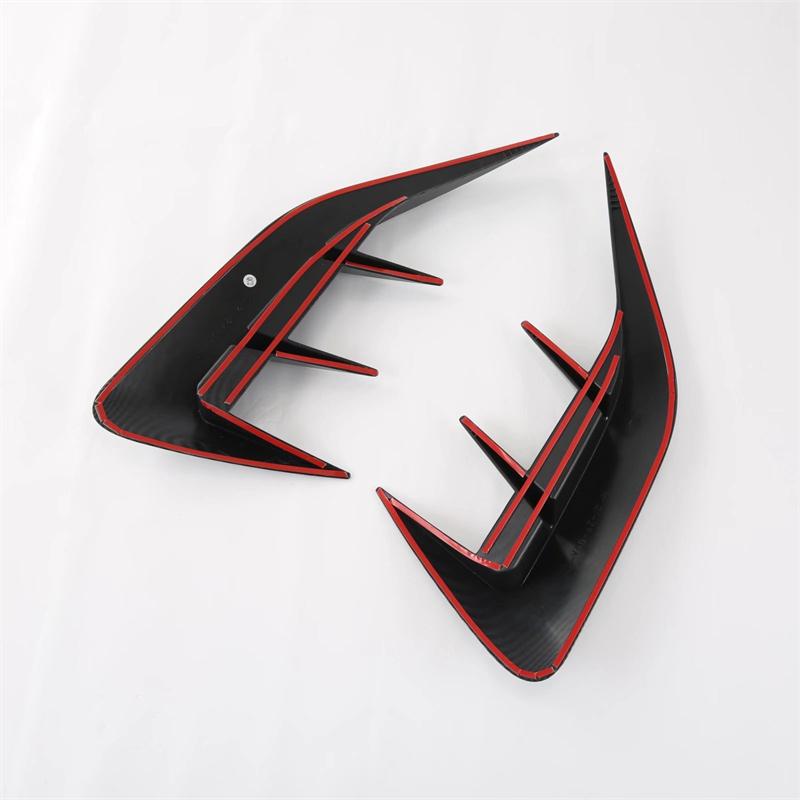 Car Rear Bumper Lip Spoiler Side Air Vent Outlet Cover Trim For Lexus NX 250 350 350h   Carbon Fiber Black Car Styling