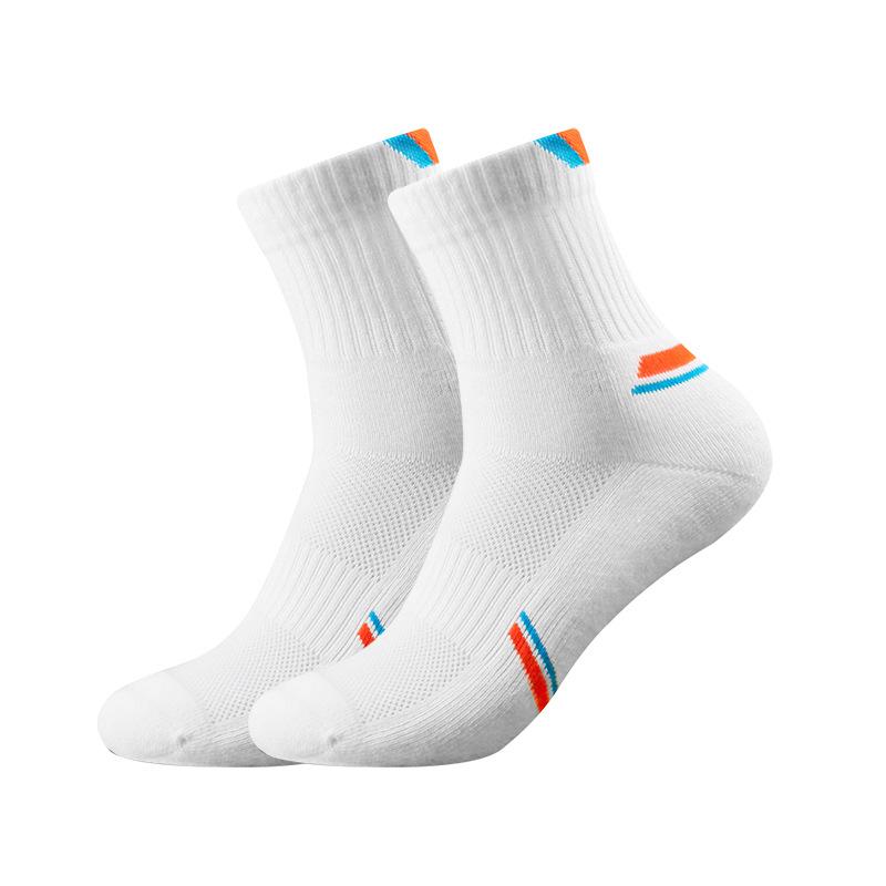 Badminton Sport Socks - Thick Rainbow-colored Four-season Breathable Outdoor Running Casual Couple Mid-calf Socks