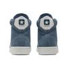 Converse Nadelen Leer Synthetisch Leer Antislip Slijtvast Hoge Top Skate Schoenen Unisex Sneakers Blauw 169503C