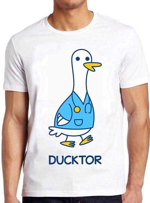 Ducktor Duck Doctor Meme Style Parody Pet Gamer Joke Funny Gift Tee T Shirt M989 XXL