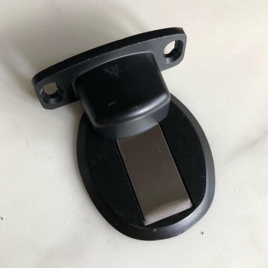 Invisible Magnetic Door Stopper Bumper - Zinc Alloy, No-Punch, Anti-Collision, Wooden Doors