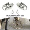 R1200GS R1250GS Stainless Steel Foot Pegs FootRest Footpegs Foot Rest For BMW R 1200GS R1250 GS Adventure 2014-2023 