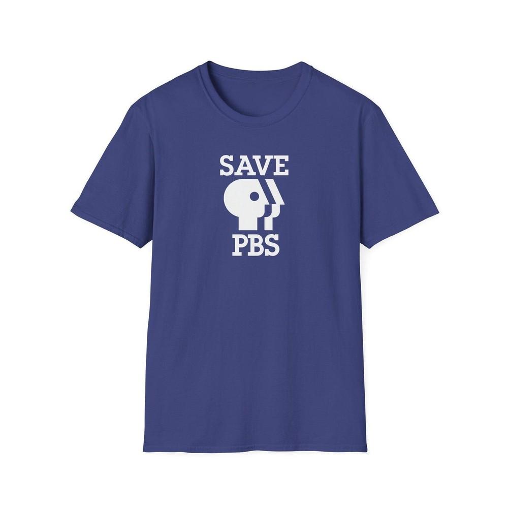 Save PBS Support Public Broadcasting Protest for Educational TV Fans T-Shirt Unisex T-Shirt XL