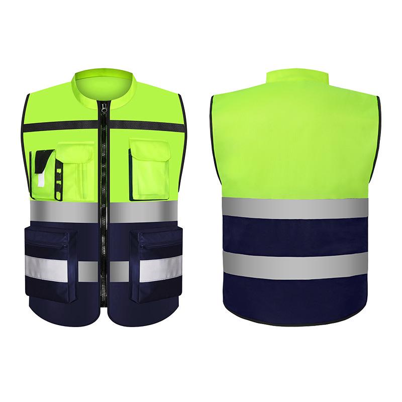 Reflekterande Trafiksäkerhetsväst för Cykling och Vägbyggen med Anpassad Tryckt Logotyp