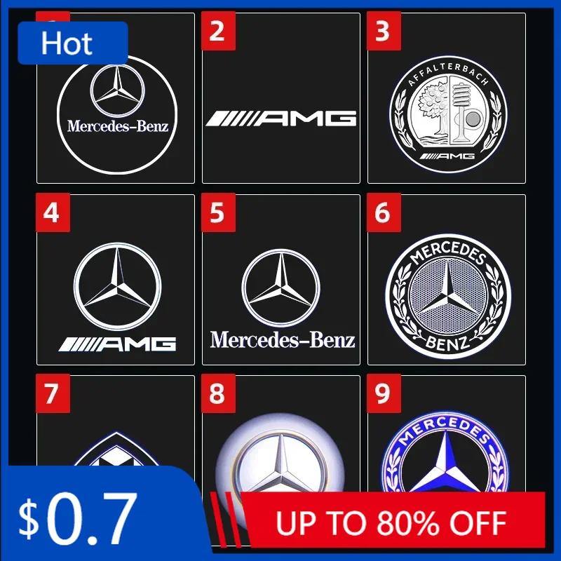 2025 Hot 2pcs Led Car Door Projector Ghost Welcome Light For Mercedes Benz C E S Couple W240 W210 Sprinter W222 MABACH S Class C