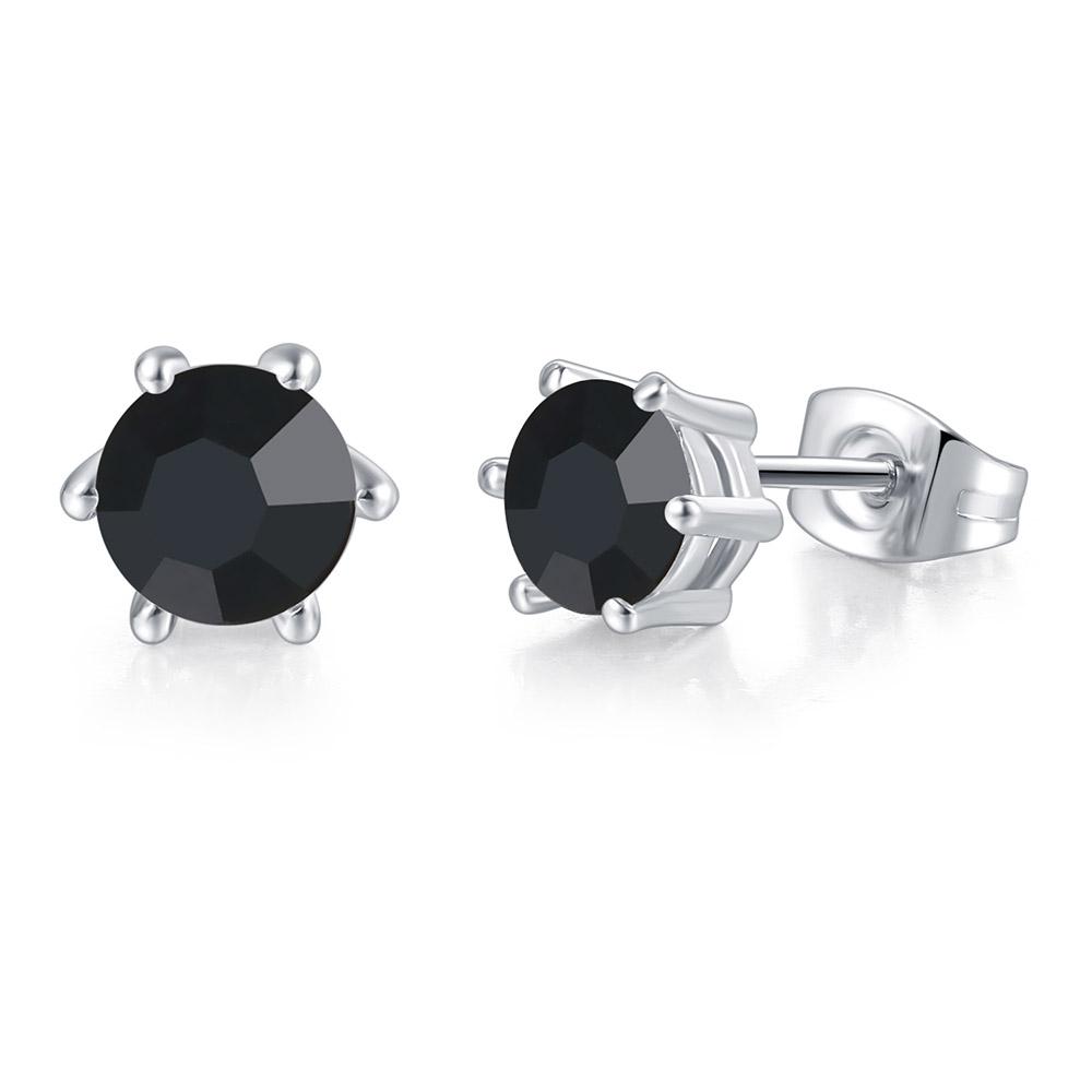 

ZHOUYANG Piercing Women s Earrings Man Vintage Simple Geometry Round Zircon Gold Color Stud Ear Rings Accessories Jewelry E035 SIZE 3mm