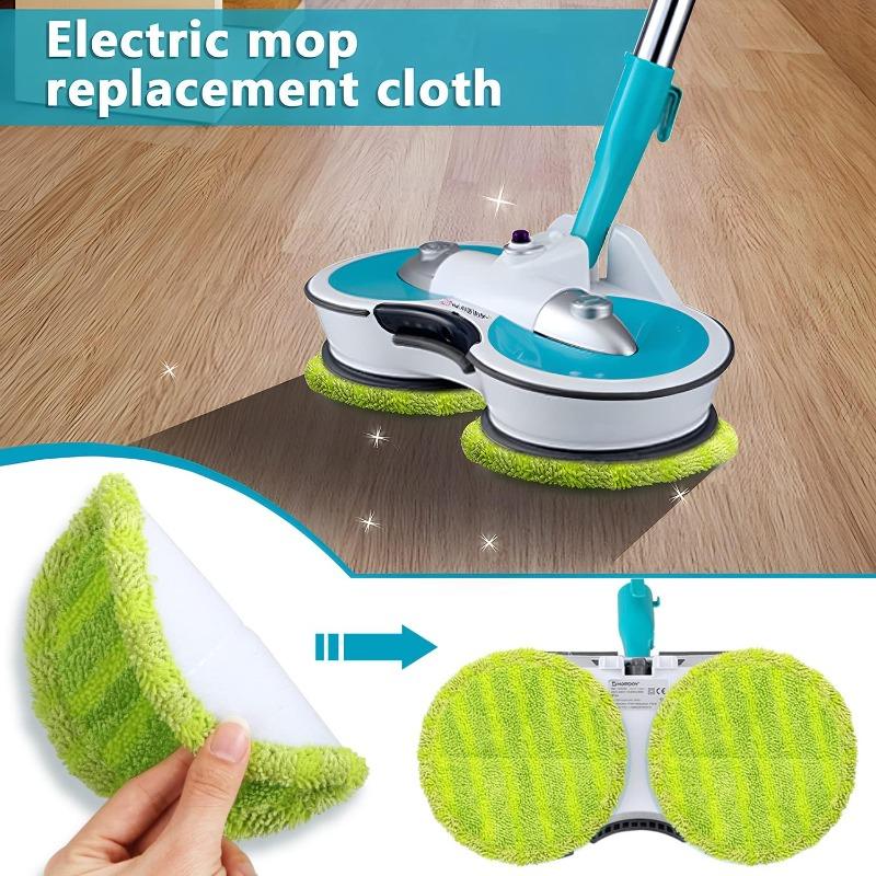 Cuscinetti in microfibra da 16 cm, 12 Pezzi Panno di Ricambio per Mocio Rotondo, cuscinetti assorbenti per mocio, Adatti per Hurricane Floating Mop