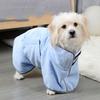 Large Size Cut Pet Bath Robe Microfiber Fabric Dog Drying Coat  Small Medium Pets