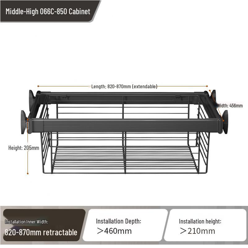 Étagère télescopique extensible pour rangement de pantalons dans une armoire