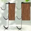 2 Pcs Adjustable Pool Pole Hanger with 6 Hooks Heavy Duty Fence Hook with Screws for Poles Swimming Pool Accessories Home Garden
