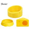 Durable Hamster Burrow Cheese Hideout, Funny Cave House, Small Pet Golden Food Bowl, Cage Accessory for Gerbils, Guinea Pigs Animal Nest