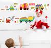 Cartoon Vehicle Traffic Car Buses Wall Sticker for Kids Room Living Room Kindergarten Baby Nursery room DIY decoration