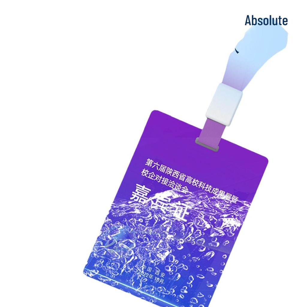 Custom PVC Name Tag and Lanyard for Guest Badges or Employee ID Cards