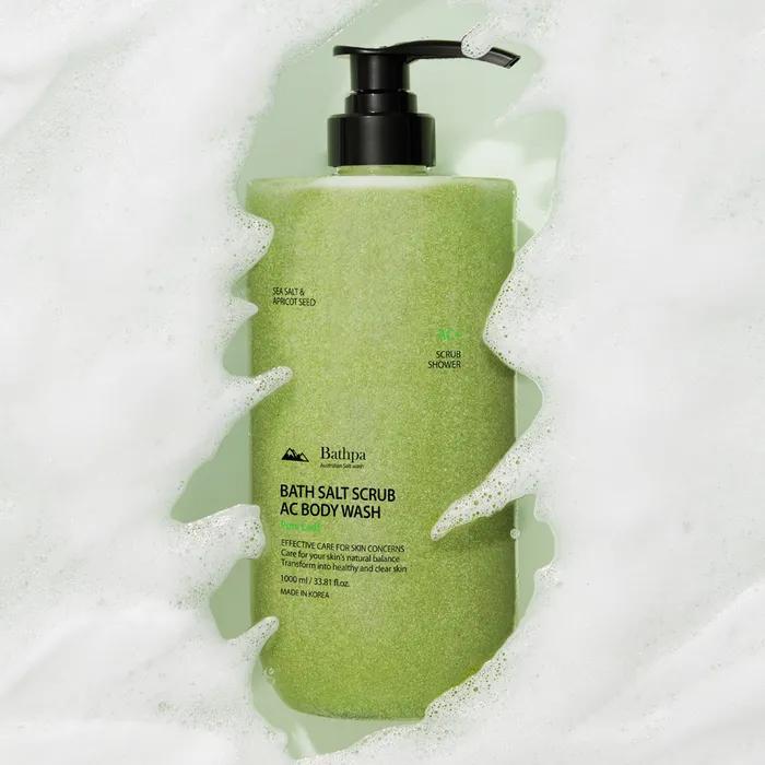 Vaspa Bath Salt Scrub AC Body Wash Pure Leaf 1000ml