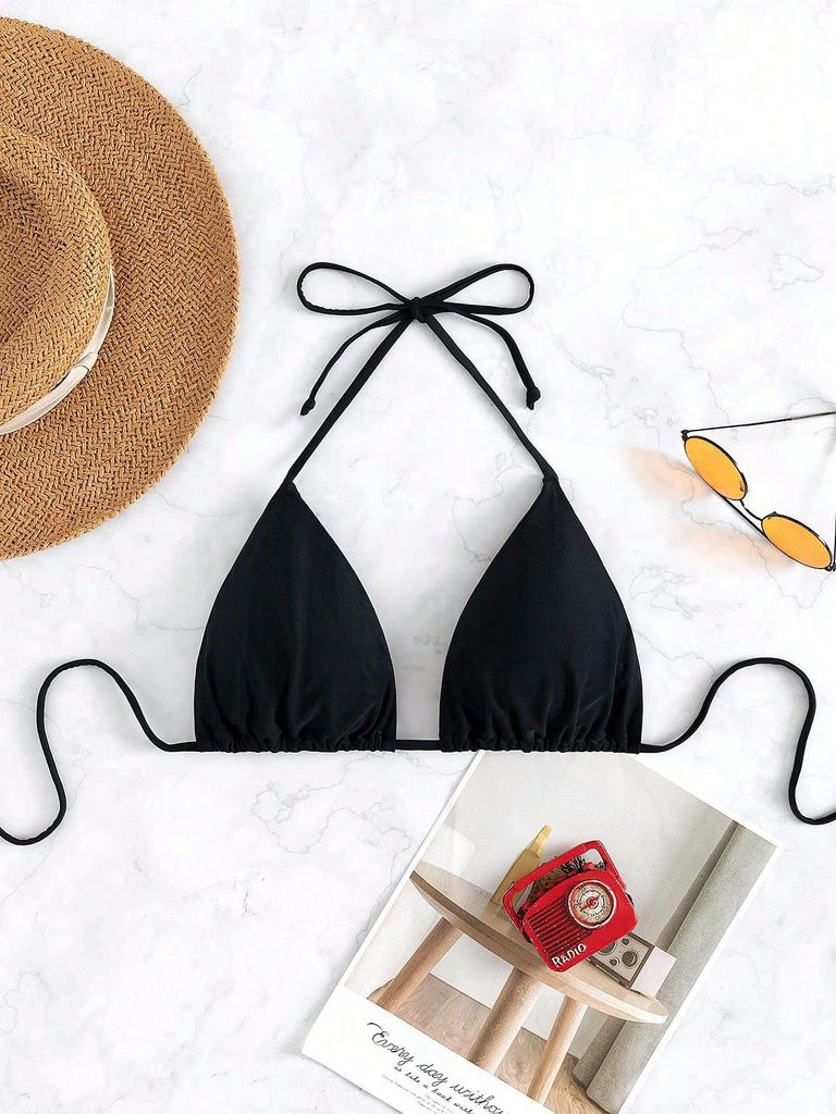 New multi-color neck strap hot spring bikini sexy split swimsuit