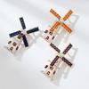 Lovey Windmill Cottage House Brooches For Women's Clothes Backpack Pins Gifts
