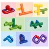 42PCS Pädagogisches Gebäude Bau Puzzle Pipeline Montage Blöcke Kinder Diy Bildung Spielzeug