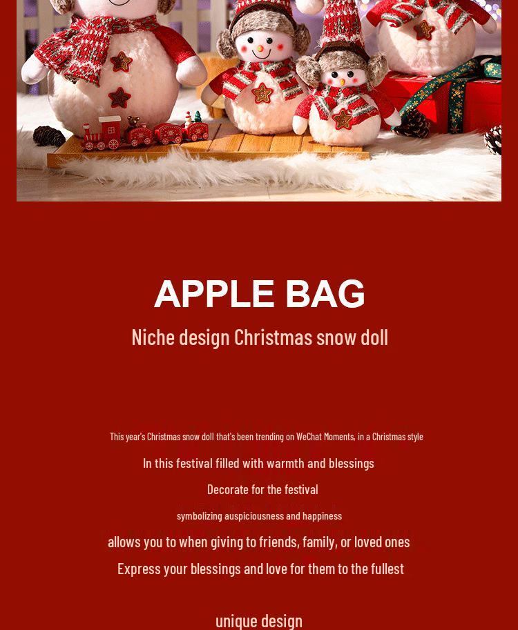 Large Snowman Figurine for Christmas Decoration and Party Atmosphere