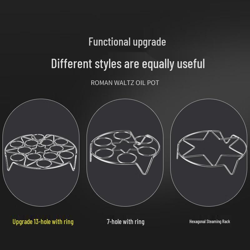 Baishengniu Stainless Steel Egg Steaming Rack Set