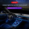 2/3/4/5M RGB LED Light Strip, Car, USB Fiber Optic, APP Control, Hidden Installation, Ambience