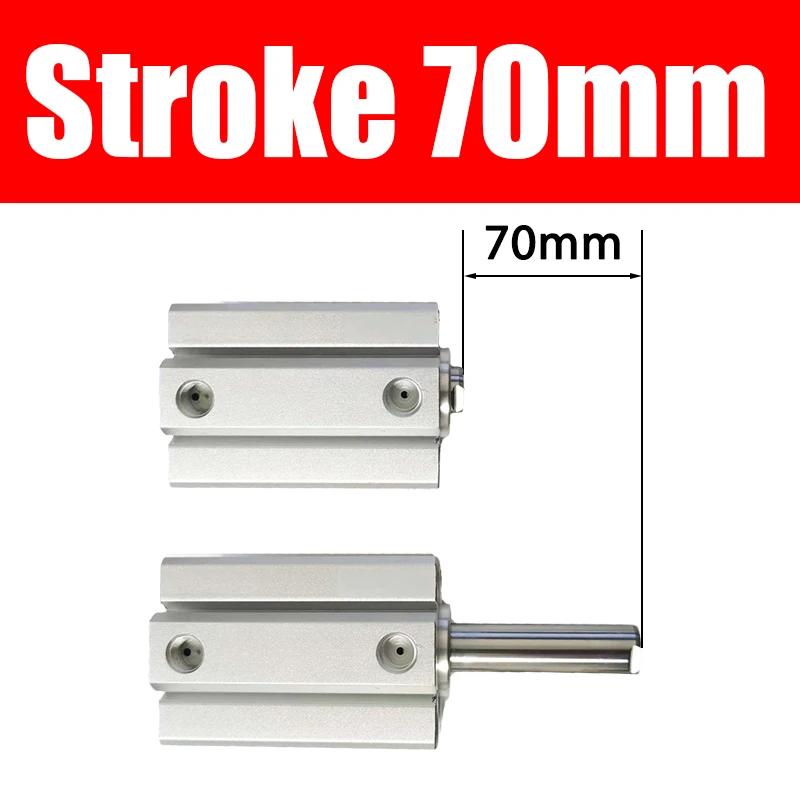 SDA 16 20 25 32 40 50 63 80 100mm Bore Compact Thin Air Cylinder 5-100mm Stroke Double Action Aluminium Pneumatic Cylinder