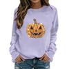 Women's Fashionable and Casual Halloween Print Pullover Hoodie
