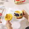 Creative mobile phone holder mug hand-painted wind cartoon puppy high value girl water cup office household cup